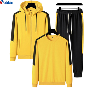 Conjunto Deportivo Personalizado de Moda para Hombre, Pantalones Deportivos Holgados de Algodón y Sudadera con Capucha, Ropa Deportiva de Fitness, Conjunto de 3 Piezas para Hombre - Product Image 4