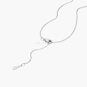 Collar con Diamante Solitario Cultivado en Laboratorio de 0.50Ct para Ocasiones Especiales, Corte Redondo, Diamante Sostenible con Cadena de Oro - Product Image 5