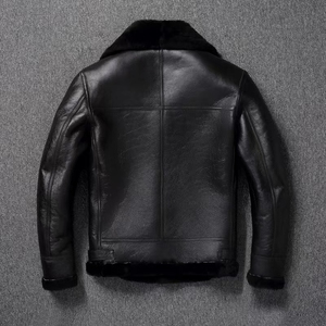 OEM Custom Design <b>Winter</b> PU Leather <b>Jacket</b> <b>Men</b> Warm Multi-pocket Leather Coat Outwear Leather <b>Jackets</b> Breathable With OEM - Product Image 4