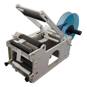 Machine d'étiquetage semi-automatique pour bouteilles rondes, applicateur d'étiquettes réglable pour bouteilles en verre et en plastique - Product Image 4