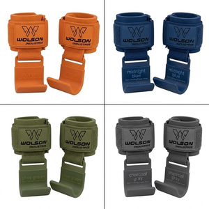 Ganchos de Acero Premium con Soporte para Muñeca para Peso Muerto, Elevaciones y Entrenamiento de Fuerza Intensa - Gancho de Alta Calidad - Product Image 4