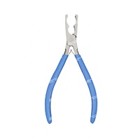 Acier inoxydable 2 trous oiseau jambe sonnerie pince silicone poignée poignées son lisse ornithologie écorce outil de contrôle 19cm maître