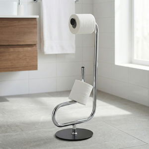 Limite — étagère de rangement domestique, fabriqué à taïwan, tube en métal, porte-papier de toilette, support de papier toilette - Product Image 3
