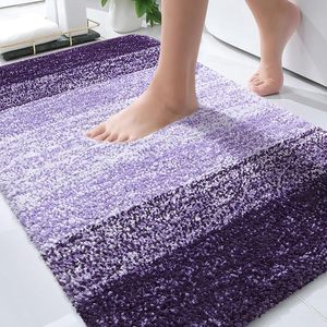 Alfombra de Baño de Microfibra de 17"x24" Súper Absorbente Antideslizante, Alfombra de Baño Gruesa y Afelpada, Lavable, para Hotel - Product Image 1