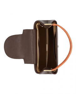 Genuine Leather Women's Brown Tan Handbag Centre Flap High Quality Fashion Wholesale 2026 Custom Color And Logo OEM Crossbody - Product Image 5