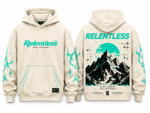 Sweat-shirt à capuche Relentless pour homme, coupe classique, 100% coton, tissu FRENCH TERRY respirant, design streetwear - Product Image 3