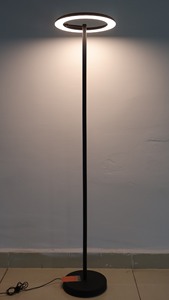 Minimalist Modern Floor <b>Lamp</b> Metal Shade LED Warm White Residential Use Round Base ETL Certified <b>Switch</b> Control Lumetal Vietnam - Product Image 4