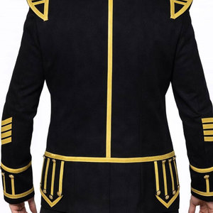 Scottish <b>Black</b> Piper Doublet <b>Kilt</b> Jacket - <b>Men</b>’s Wholesale Wool Doublet - Highland Formal Wear 2026 - Product Image 4