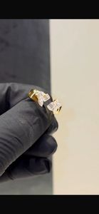 Luxury Toi Et Moi Lab Diamond <b>Ring</b> Emerald Pear Cut Cluster <b>Open</b> Cuff <b>Ring</b> 10K 14K 18K Solid Gold Fine Wedding <b>Ring</b> - Product Image 1