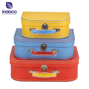 Conjunto completo maleta caja de flores de cartón caja de ropa de bebé cajas de embalaje de dulces - Product Image 1