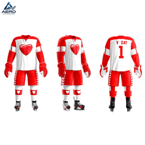 Conjunto de Jersey y Pantalones Cortos Sublimados Personalizados, en Color Rojo y Blanco, Servicio OEM ODM, Cómodos, Nueva Llegada, para Deportes de Equipo - Product Image 1