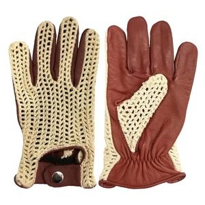 Gants de conduite en cuir personnalisés pour le motocross et le cyclisme - Imperméables, respirants, compatibles avec les écrans tactiles, logo personnalisé, unisexe - Product Image 1