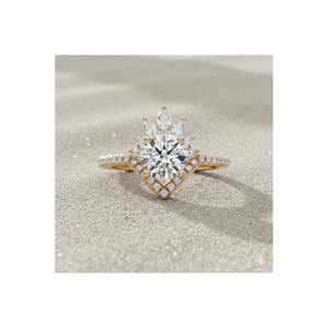 แหวนหมั้นเพชรทรงซันเบิร์สท์ - Product Image 1
