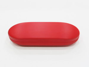 กล่องใส่แว่นตาทรงสี่เหลี่ยมผืนผ้าสีแดงแบบกึ่งแข็งสไตล์เรียบง่าย - Product Image 4