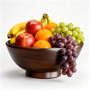 Bol en bois de manguier de qualité supérieure, bol de service en bois naturel artisanal pour salade, fruits, collations, service de nourriture - Product Image 3
