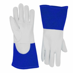 Guantes de Soldadura TIG de Piel de Cabra y Piel de Vacuno, Certificación CE, Puño de Seguridad Reflectante, Resistentes al Calor para Barbacoa Industrial - Product Image 4