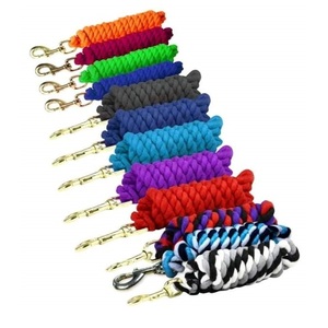Cuerda de algodón de alta calidad para caballos al por mayor, diseño personalizado con broches de ojo grande, tamaño y color según pedido del comprador - Product Image 1