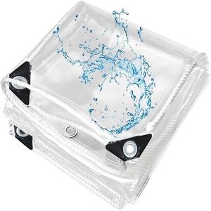 Bâche transparente durable de 3 pi x 6 pi, indispensable, avec bordure en corde, film de couverture pour serre pour un environnement de croissance optimal des plantes - Product Image 1