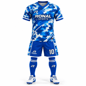 Maillots de football personnalisés à manches courtes, respirants et à séchage rapide, avec votre propre logo – Vente en gros d'uniformes de football très demandés - Product Image 1