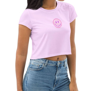Soft Breathable <b>Top</b> Trendy Lightweight New Design High Soft Comfortable Custom Printed Casual Street Wear Summer Women <b>Crop</b> <b>Top</b> - Product Image 3