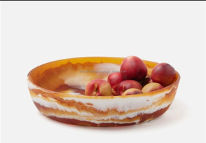 Bol en résine époxy polie, écologique, classique, personnalisé et fait main, dernier design, pour fêtes, mariages, fruits sucrés, plateau à salade - Product Image 6