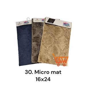 16x24 Inch Micro Door <b>Mat</b> Durable Anti-Slip Floor <b>Mat</b> Custom 'Welcome' Pattern Polyester Material for Home Hotel <b>Bathroom</b> Use - Product Image 3