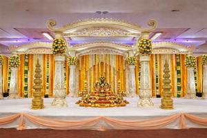 สถานที่จัดงานแต่งงานสุดหรูแบบโมเดิร์นผสมผสานประเพณีดั้งเดิมของอินเดียใต้  แบบมานดาป  ทำจากไฟเบอร์กลาส  ขนาดสั่งทำได้  เหมาะสำหรับงานแต่งงานแบบทามิล - Product Image 6