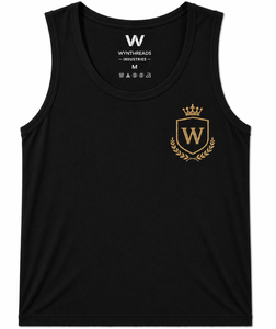 Premium Quality 3D Embroidered Tank Top Custom 100% Cotton Polyester Quick Dry Fabric Workout Gym Apparel Men Women - Product Image 3
