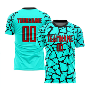 High Quality Printed Custom Unisex <b>Soccer</b> Uniform Quick Dry Breathable 100% Polyester Anti-bacterial Stretch Sportswear - Product Image 4