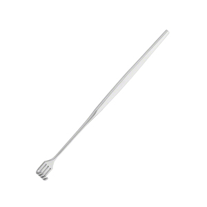 Écarteur chirurgical à crochet cutané à mâchoires émoussées à 4 branches de 165 mm (6,12 pouces), profondeur 7 mm, largeur 9,60 mm, instrument de rétraction tissulaire - Product Image 3
