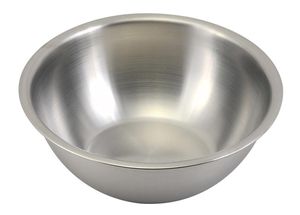 Bol en acier inoxydable poli à l'aspect élégant pour la table à manger, la cuisine, le service et la préparation des aliments - Product Image 1