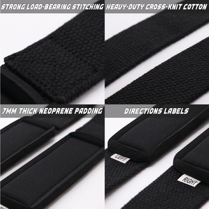 Sangles de levage ajustables en néoprène antidérapantes pour hommes, personnalisables, avec fermeture élastique pour l'entraînement en salle de sport – Offre Spéciale - Product Image 4