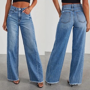Premium Women Denim Jeans with Eco-Friendly <b>Waterproof</b> Design Drop-Crotch Fit Versatile Streetwear Style - Product Image 6
