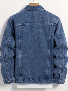 Men Winter Denim <b>Jacket</b> New Arrival High Quality Wholesale Custom Denim <b>Jackets</b> with 100% Cotton Affordable Single Breasted Coat - Product Image 2