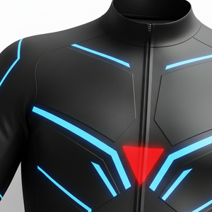 Maillot de Ciclismo Aerodinámico con Mangas Cortadas a Láser, Camiseta de Ciclismo de Grado Profesional, Ligera y Transpirable - Product Image 5