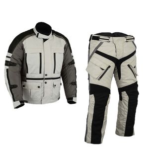 Veste et pantalon de moto en textile imperméable et respirant % polyester pour homme et femme, coupe-vent, combinaison de tourisme, armure CE, couleurs personnalisées - Product Image 1