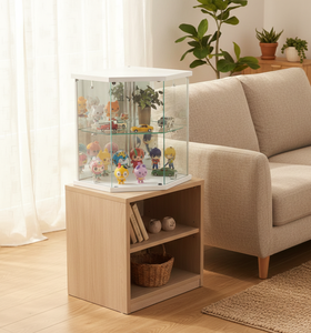 Vitrina Moderna TMG-G309 de Vidrio Templado con Panel Hueco, Organizador de Almacenamiento para Sala de Estar, Mueble para Hogar, Supermercado y Hotel - Product Image 2