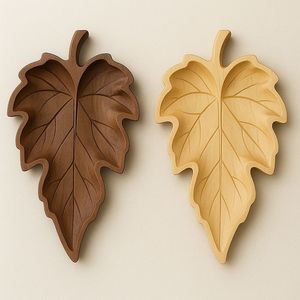 Assiette de service en bois de manguier poli, artisanale, décorative, pour les fêtes, la restauration et la maison - Product Image 1