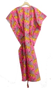 Nouveauté, vêtements de plage à imprimé animal, caftan en coton, robe de chambre, robe de demoiselle d'honneur pour femmes - Product Image 5