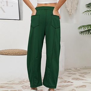 Women Premium Cargo Pants Wide Leg Sweatpants High Waist <b>Drawstring</b> Casual Loose Fit Streetwear - Product Image 5
