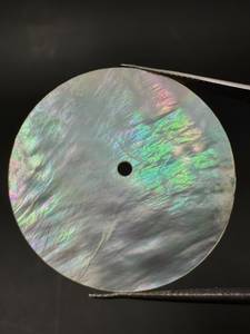 K Gems 11055 Model Flat Cut <b>Abalone</b> <b>Shell</b> Mother Pearl Dial 0.70mm Thickness 2mm Center Hole Custom Luxury Watch Face 24.5mm in - Product Image 3
