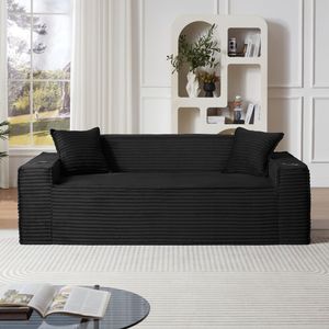 Divano Moderno a 3 Posti Senza Struttura per Spazi Abitativi Compatti, Facile da Utilizzare per Appartamenti, Uffici, Case - Product Image 1