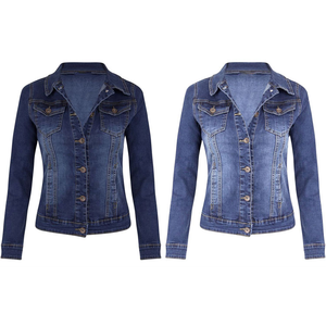 Wholesale High Quality Cotton <b>Jacket</b> <b>Custom</b> Women <b>Denim</b> <b>Jacket</b> Slim <b>Denim</b> <b>Jacket</b> - Product Image 1