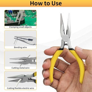 5" Needle Nose <b>Pliers</b> Jewelry <b>Pliers</b> with Side Cutter <b>Mini</b> Fine Tip Precision <b>Pliers</b> for Jewelry Making - Product Image 6
