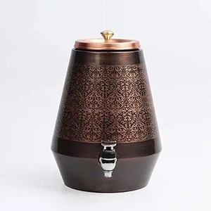 Dispensador de Agua Ayurvédico de Cobre Puro de Doble Pared Ecológico con Grifo de Flujo Fácil para Hogar, Oficina y Eventos, Compre Directamente del Proveedor - Product Image 2