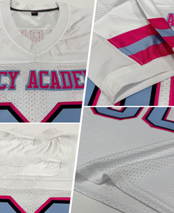 Plus Size High Quality Custom Made American Football Jerseys for Men's 100% Polyester Mesh Digital Printing V-<b>neck</b> Front Low MOQ - Product Image 5