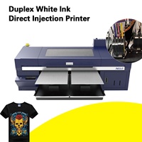 3 têtes d'impression A1 encre blanche machine d'impression à injection directe pour dtg personnalisé t shirt coton impression