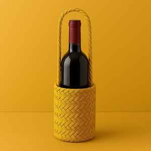 Handwoven Bamboo Wine <b>Box</b> Holder | Eco-Friendly Party Wine Bottle Carrier | <b>Empty</b> Wine Holder - Product Image 1