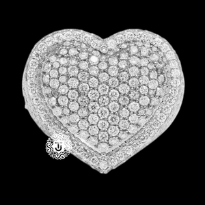 Tasnim Luxury Rossand White Gold Plated Ring VVS <b>Moissanite</b> Round Brilliant Cut Proung Setting Unisex Wedding <b>Jewelry</b> - Product Image 1