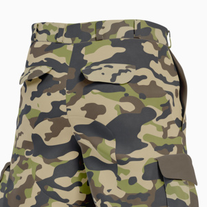 Pantalones Cargo de Camuflaje Oscuro para Hombre, Cintura Media, 100% Algodón, Transpirables, Estilo Workwear, Múltiples Bolsillos, Ropa de Invierno, Estilo Urbano - Product Image 3